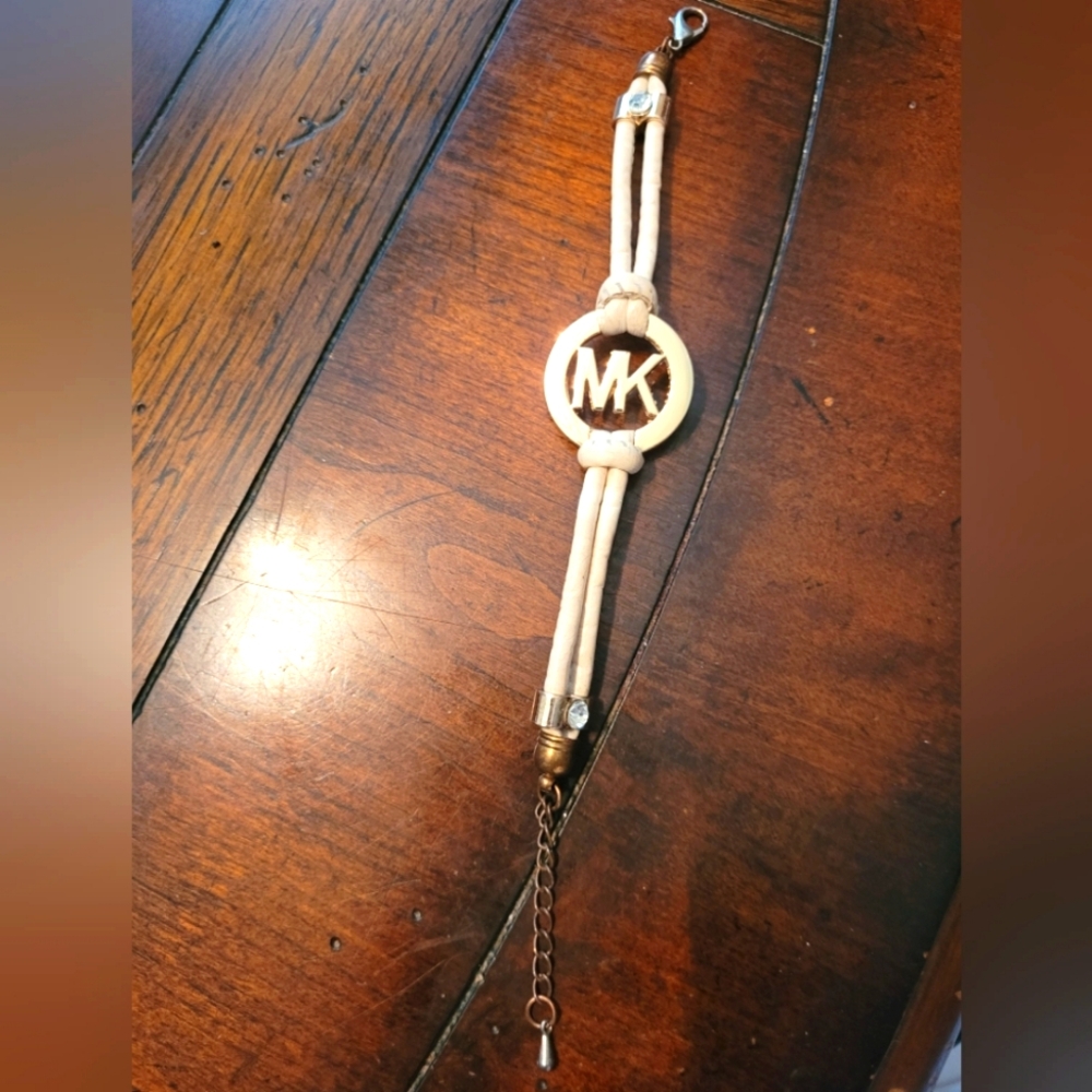 Michael Kors Gold and Cream Bracelet